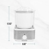 image:imageNostalgia Electric Ice Cream Maker with 2Qt Double Insulated Gel Canister amp Stainless Steel Base  Makes Sorbet Soft Serve and Frozen Yogurt  AquaStainless White