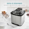 image:imageNostalgia Electric Ice Cream Maker with 2Qt Double Insulated Gel Canister amp Stainless Steel Base  Makes Sorbet Soft Serve and Frozen Yogurt  AquaStainless Steel