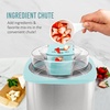 image:imageNostalgia Electric Ice Cream Maker with 2Qt Double Insulated Gel Canister amp Stainless Steel Base  Makes Sorbet Soft Serve and Frozen Yogurt  AquaStainless Aqua