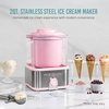 image:imageNostalgia Electric Ice Cream Maker with 2Qt Double Insulated Gel Canister amp Stainless Steel Base  Makes Sorbet Soft Serve and Frozen Yogurt  AquaStainless Pink