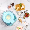 image:imageNostalgia Electric Ice Cream Maker with 2Qt Double Insulated Gel Canister amp Stainless Steel Base  Makes Sorbet Soft Serve and Frozen Yogurt  AquaStainless Aqua
