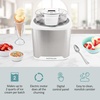 image:imageNostalgia Electric Ice Cream Maker with 2Qt Double Insulated Gel Canister amp Stainless Steel Base  Makes Sorbet Soft Serve and Frozen Yogurt  AquaStainless White