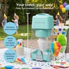 image:imageNostalgia Electric Shaved Ice and Snow Cone Maker Reusable Cone and 2 Ice Molds Included Personal Size Retro Style AquaAqua