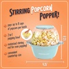 image:imageNostalgia Electric Stirring Popcorn Maker  2 Qt Capacity  Large DualPurpose Lid amp Serving Bowl  Great for Gifts Movie Nights amp Snacks  AquaAqua
