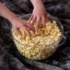 image:imageNostalgia Electric Stirring Popcorn Maker  2 Qt Capacity  Large DualPurpose Lid amp Serving Bowl  Great for Gifts Movie Nights amp Snacks  AquaRed