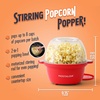 image:imageNostalgia Electric Stirring Popcorn Maker  2 Qt Capacity  Large DualPurpose Lid amp Serving Bowl  Great for Gifts Movie Nights amp Snacks  AquaRed