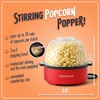 image:imageNostalgia Electric Stirring Popcorn Maker  2 Qt Capacity  Large DualPurpose Lid amp Serving Bowl  Great for Gifts Movie Nights amp Snacks  AquaRed