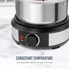 image:imageNostalgia FPS200 6Cup Stainless Steel Electric Fondue Pot with Temperature Control 6 ColorCoded Forks and Removable Pot  Perfect for Chocolate Caramel Cheese Sauces and MoreStainless Steel
