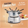 image:imageNostalgia FPS200 6Cup Stainless Steel Electric Fondue Pot with Temperature Control 6 ColorCoded Forks and Removable Pot  Perfect for Chocolate Caramel Cheese Sauces and MoreStainless
