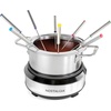 image:imageNostalgia FPS200 6Cup Stainless Steel Electric Fondue Pot with Temperature Control 6 ColorCoded Forks and Removable Pot  Perfect for Chocolate Caramel Cheese Sauces and MoreStainless Steel