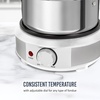 image:imageNostalgia FPS200 6Cup Stainless Steel Electric Fondue Pot with Temperature Control 6 ColorCoded Forks and Removable Pot  Perfect for Chocolate Caramel Cheese Sauces and MoreWhite