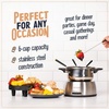 image:imageNostalgia FPS200 6Cup Stainless Steel Electric Fondue Pot with Temperature Control 6 ColorCoded Forks and Removable Pot  Perfect for Chocolate Caramel Cheese Sauces and MoreStainless