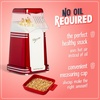image:imageNostalgia HotAir Electric Popcorn Maker 8 Cups Healthy Oil Free Popcorn with Measuring Scoop Retro RedRed
