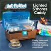 image:imageNostalgia JetPuffed Lighted Smores Caddy Essential Marshmallow Roasting and Smores Making Supplies for Camping Vacation and Backyard Bonfires Carry Handle Retractable Trays and Carry HandleJet Puffed Smores Caddy