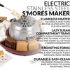 image:imageNostalgia JetPuffed Lighted Smores Caddy Essential Marshmallow Roasting and Smores Making Supplies for Camping Vacation and Backyard Bonfires Carry Handle Retractable Trays and Carry HandleOriginal Smores
