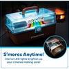 image:imageNostalgia JetPuffed Lighted Smores Caddy Essential Marshmallow Roasting and Smores Making Supplies for Camping Vacation and Backyard Bonfires Carry Handle Retractable Trays and Carry HandleJet Puffed Smores Caddy