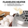 image:imageNostalgia JetPuffed Tabletop Indoor Electric Smores Maker  Smores Kit With Marshmallow Roasting Sticks and 4 Compartment Trays for Graham Crackers Chocolate Marshmallows  WhiteOriginal Smores