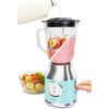 image:imageNostalgia KoolAid Slush N Go Personal Blender for Smoothies Slushies Shakes and Fruit Blends Includes Two 15 Oz Travel Bottles Cup Lid and Reusable Straw BlueAqua Blender