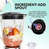 image:imageNostalgia KoolAid Slush N Go Personal Blender for Smoothies Slushies Shakes and Fruit Blends Includes Two 15 Oz Travel Bottles Cup Lid and Reusable Straw BlueRed Blender