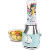 image:imageNostalgia KoolAid Slush N Go Personal Blender for Smoothies Slushies Shakes and Fruit Blends Includes Two 15 Oz Travel Bottles Cup Lid and Reusable Straw BlueAqua Blender