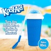 image:imageNostalgia KoolAid Squeezy Slush 10 Oz Cup for Instant Slushes from any Drink Soda or Juice with Dome and Reusable Spoon Straw Blue