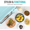 image:imageNostalgia Modern Retro Compact Countertop Microwave Oven  07 Cu Ft  700Watts with LED Digital Display  Child Lock  Easy Clean Interior  LavenderAqua