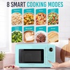image:imageNostalgia Modern Retro Compact Countertop Microwave Oven  07 Cu Ft  700Watts with LED Digital Display  Child Lock  Easy Clean Interior  LavenderAqua