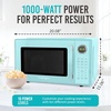 image:imageNostalgia Modern Retro Compact Countertop Microwave Oven  07 Cu Ft  700Watts with LED Digital Display  Child Lock  Easy Clean Interior  LavenderAqua