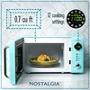 image:imageNostalgia Modern Retro Compact Countertop Microwave Oven  07 Cu Ft  700Watts with LED Digital Display  Child Lock  Easy Clean Interior  LavenderAqua
