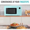 image:imageNostalgia Modern Retro Compact Countertop Microwave Oven  07 Cu Ft  700Watts with LED Digital Display  Child Lock  Easy Clean Interior  LavenderAqua