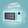 image:imageNostalgia Modern Retro Compact Countertop Microwave Oven  07 Cu Ft  700Watts with LED Digital Display  Child Lock  Easy Clean Interior  LavenderAqua