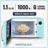 image:imageNostalgia Modern Retro Compact Countertop Microwave Oven  07 Cu Ft  700Watts with LED Digital Display  Child Lock  Easy Clean Interior  LavenderAqua