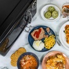 image:imageNostalgia Modern Retro Compact Countertop Microwave Oven  07 Cu Ft  700Watts with LED Digital Display  Child Lock  Easy Clean Interior  LavenderBlack