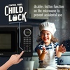 image:imageNostalgia Modern Retro Compact Countertop Microwave Oven  07 Cu Ft  700Watts with LED Digital Display  Child Lock  Easy Clean Interior  LavenderBlack