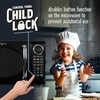 image:imageNostalgia Modern Retro Compact Countertop Microwave Oven  07 Cu Ft  700Watts with LED Digital Display  Child Lock  Easy Clean Interior  LavenderBlack