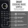 image:imageNostalgia Modern Retro Compact Countertop Microwave Oven  07 Cu Ft  700Watts with LED Digital Display  Child Lock  Easy Clean Interior  LavenderBlack