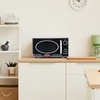 image:imageNostalgia Modern Retro Compact Countertop Microwave Oven  07 Cu Ft  700Watts with LED Digital Display  Child Lock  Easy Clean Interior  LavenderBlack