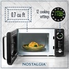 image:imageNostalgia Modern Retro Compact Countertop Microwave Oven  07 Cu Ft  700Watts with LED Digital Display  Child Lock  Easy Clean Interior  LavenderBlack