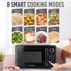 image:imageNostalgia Modern Retro Compact Countertop Microwave Oven  07 Cu Ft  700Watts with LED Digital Display  Child Lock  Easy Clean Interior  LavenderBlack