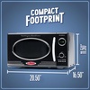 image:imageNostalgia Modern Retro Compact Countertop Microwave Oven  07 Cu Ft  700Watts with LED Digital Display  Child Lock  Easy Clean Interior  LavenderBlack