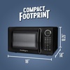 image:imageNostalgia Modern Retro Compact Countertop Microwave Oven  07 Cu Ft  700Watts with LED Digital Display  Child Lock  Easy Clean Interior  LavenderBlack