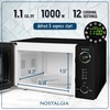 image:imageNostalgia Modern Retro Compact Countertop Microwave Oven  07 Cu Ft  700Watts with LED Digital Display  Child Lock  Easy Clean Interior  LavenderBlack