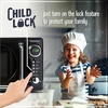 image:imageNostalgia Modern Retro Compact Countertop Microwave Oven  07 Cu Ft  700Watts with LED Digital Display  Child Lock  Easy Clean Interior  LavenderBlack