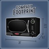 image:imageNostalgia Modern Retro Compact Countertop Microwave Oven  07 Cu Ft  700Watts with LED Digital Display  Child Lock  Easy Clean Interior  LavenderBlack