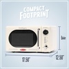 image:imageNostalgia Modern Retro Compact Countertop Microwave Oven  07 Cu Ft  700Watts with LED Digital Display  Child Lock  Easy Clean Interior  LavenderIvory