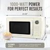 image:imageNostalgia Modern Retro Compact Countertop Microwave Oven  07 Cu Ft  700Watts with LED Digital Display  Child Lock  Easy Clean Interior  LavenderIvory