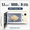 image:imageNostalgia Modern Retro Compact Countertop Microwave Oven  07 Cu Ft  700Watts with LED Digital Display  Child Lock  Easy Clean Interior  LavenderIvory