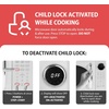 image:imageNostalgia Modern Retro Compact Countertop Microwave Oven  07 Cu Ft  700Watts with LED Digital Display  Child Lock  Easy Clean Interior  LavenderIvory