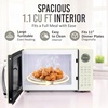 image:imageNostalgia Modern Retro Compact Countertop Microwave Oven  07 Cu Ft  700Watts with LED Digital Display  Child Lock  Easy Clean Interior  LavenderIvory