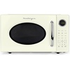 image:imageNostalgia Modern Retro Compact Countertop Microwave Oven  07 Cu Ft  700Watts with LED Digital Display  Child Lock  Easy Clean Interior  LavenderIvory